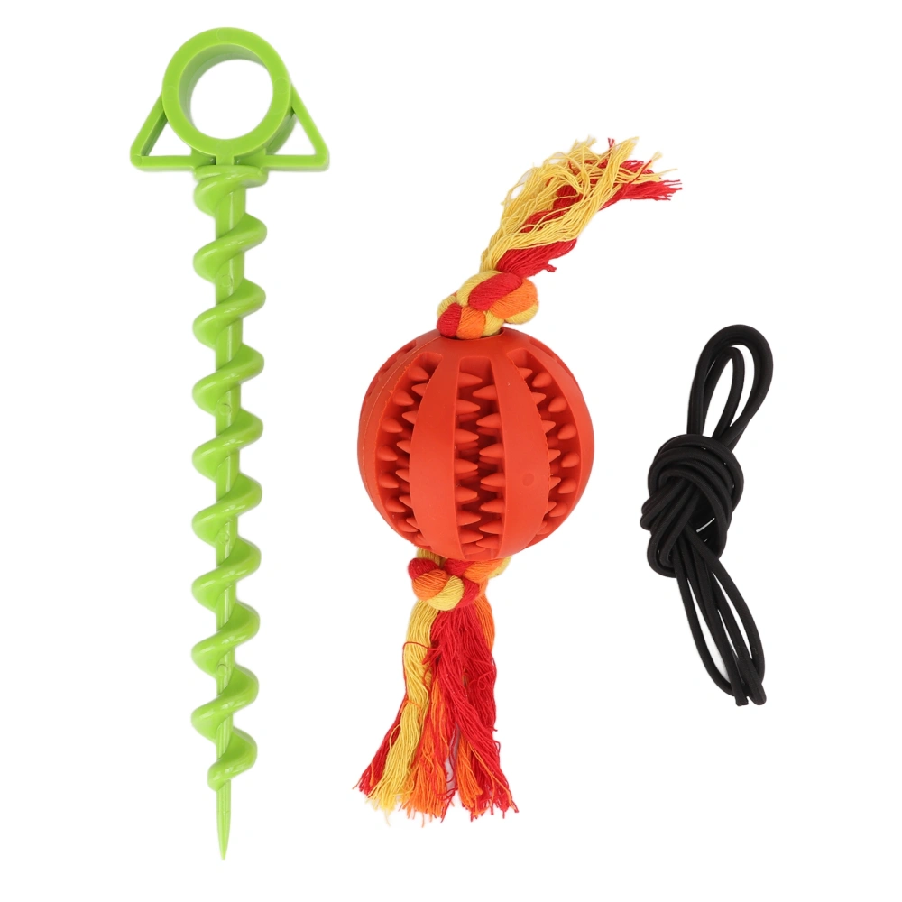 Tug of War Dog Toy Reinforced Interactive Anti Bite Dog Drawstring Chew Ball for Outdoor