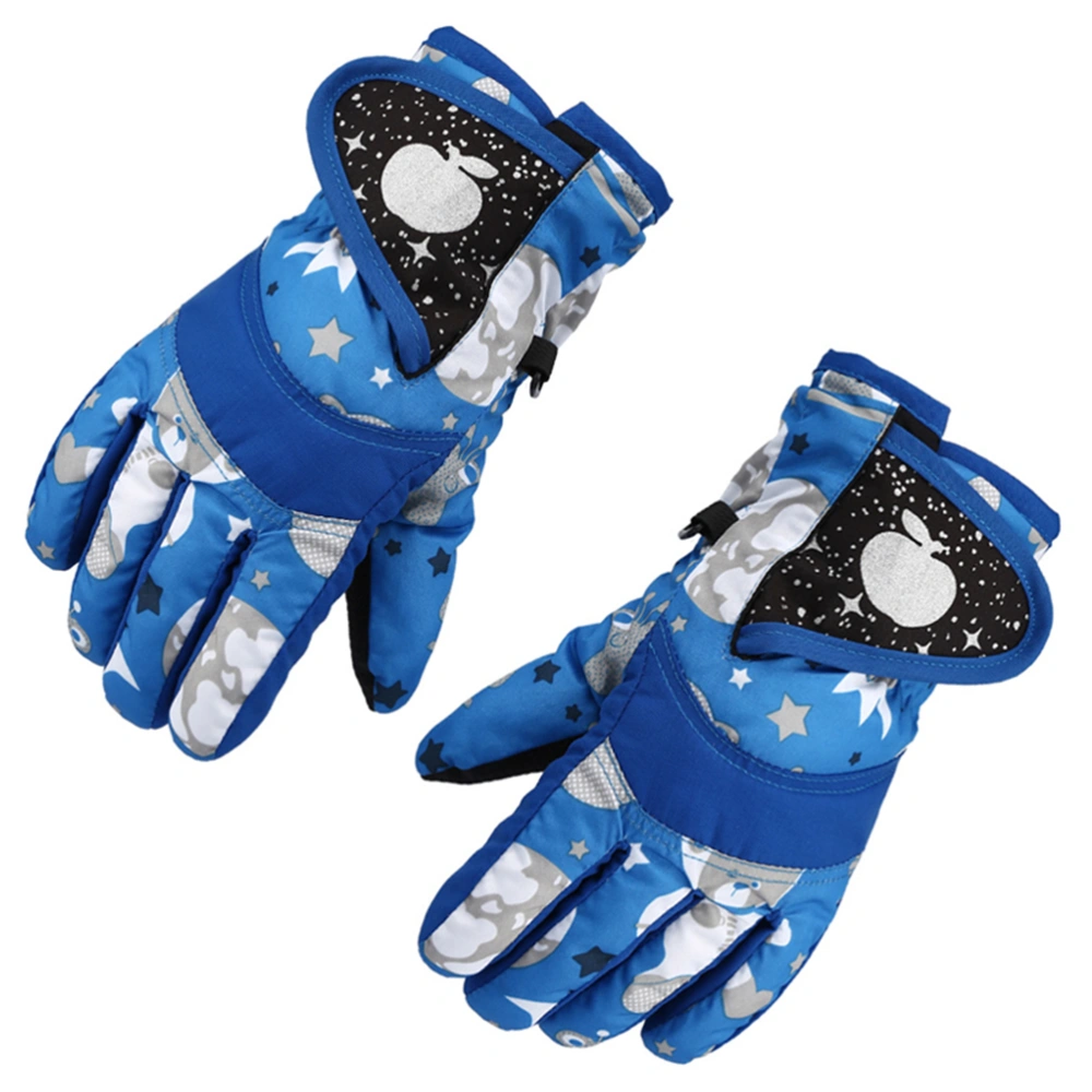 Kids Mittens Winter Windproof Waterproof Ski Gloves Fleece Lined Thick Warm Gloves for Boys Girls Outdoor Cycling Skating Skiing