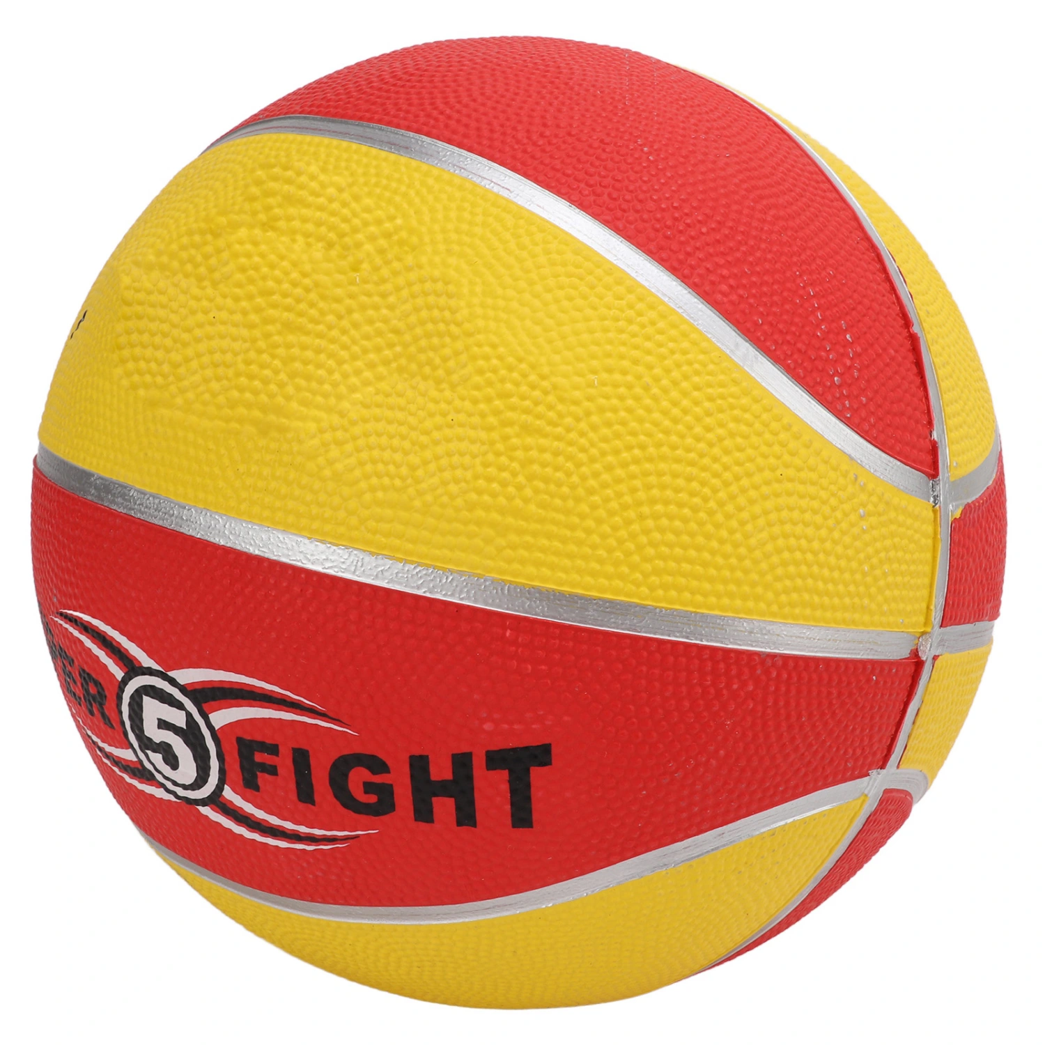 BuyWeek Rubber Basketball Size 5 Indoor Outdoor Training Game and Play Basketball for Kids(Red Yellow )
