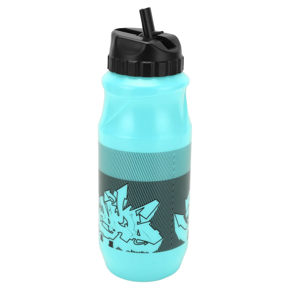 Sports Bottle Large Capacity Graffiti Style Silicon Bicycle Drink Kettle for Cycling 650ml