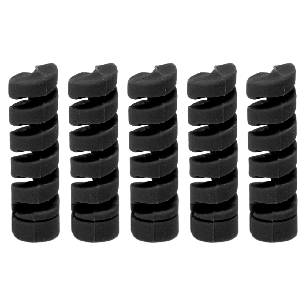 CANSUCC 5Pcs Bicycle Frame Protective Sleeve Rubber Bike Shifter Brake Cable Housing ProtectorBlack