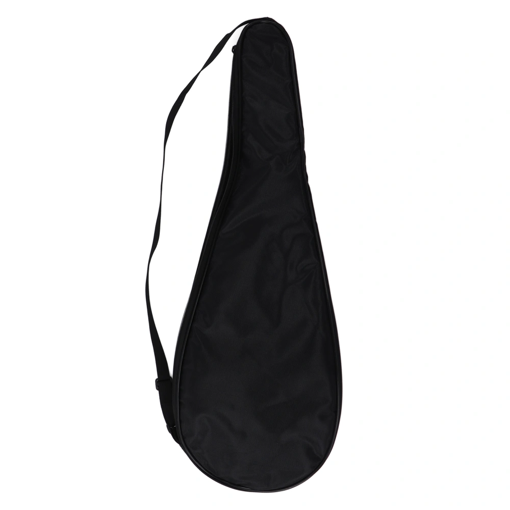 Squash Racquet Cover Bag Lightweight Padded Racket Carrying Bag with Adjustable Shoulder StrapBlack