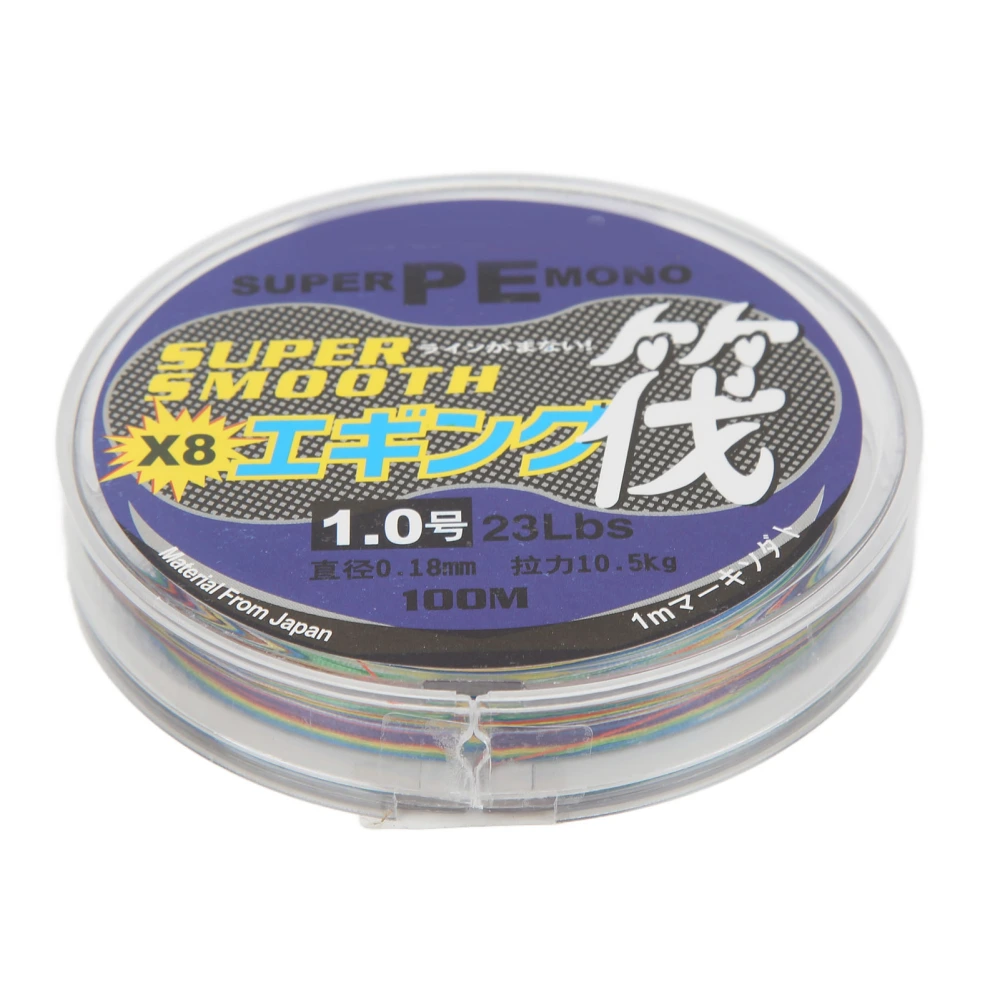 8 Strands Braided Raft Fishing Line 1 Meter 1 Color PE Fishing Lines 100 Meter Anti Bite Luya WireNo. 1.0