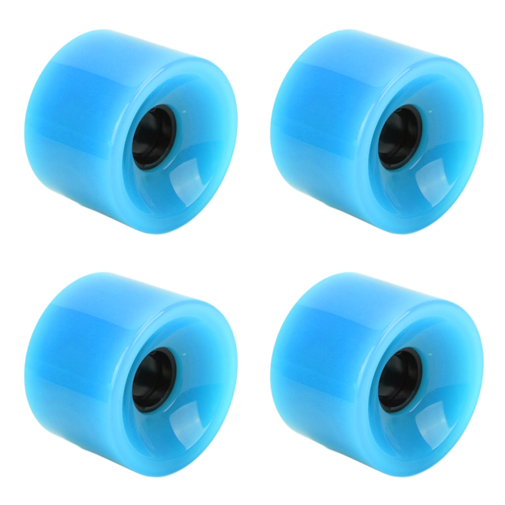 4Pcs Scooter Wheels Balanced Safe Riding Strong Grip Durable Without Cracking Scooter AccessoriesBlue