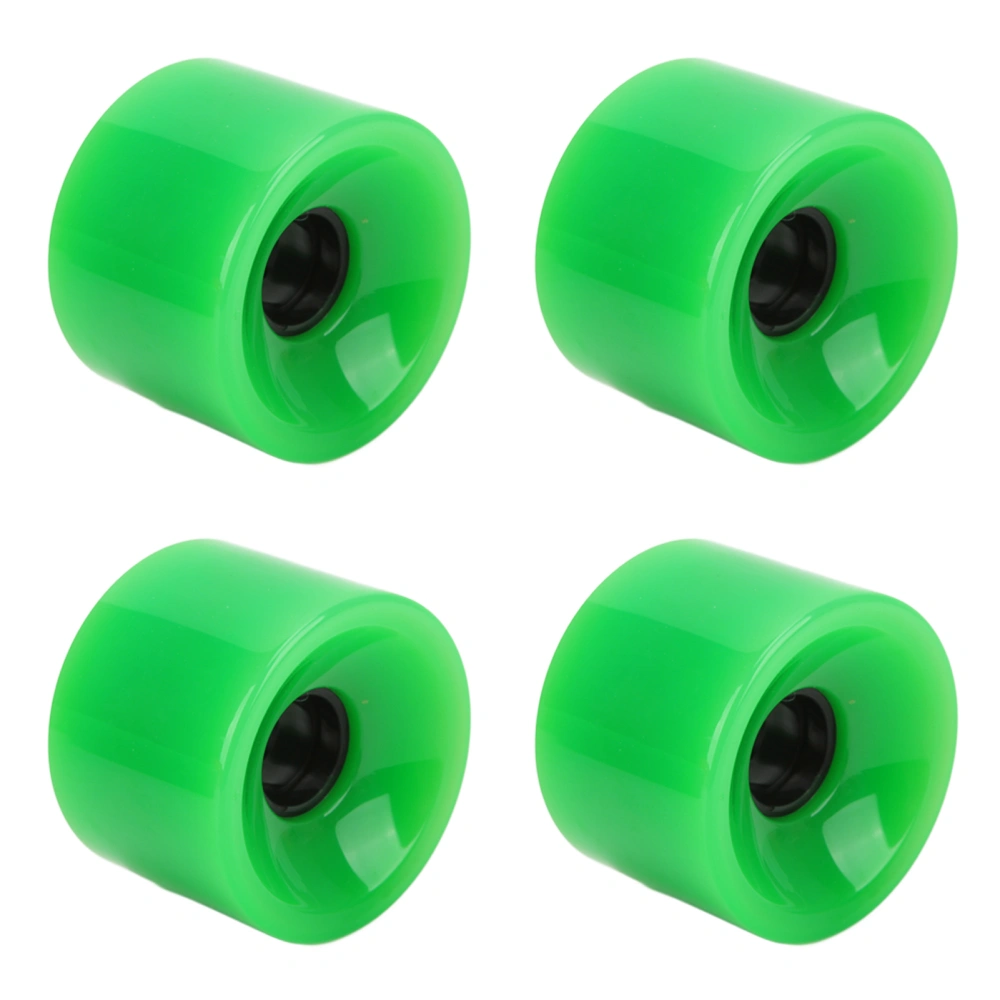 4Pcs Scooter Wheels Balanced Safe Riding Strong Grip Durable Without Cracking Scooter AccessoriesGreen