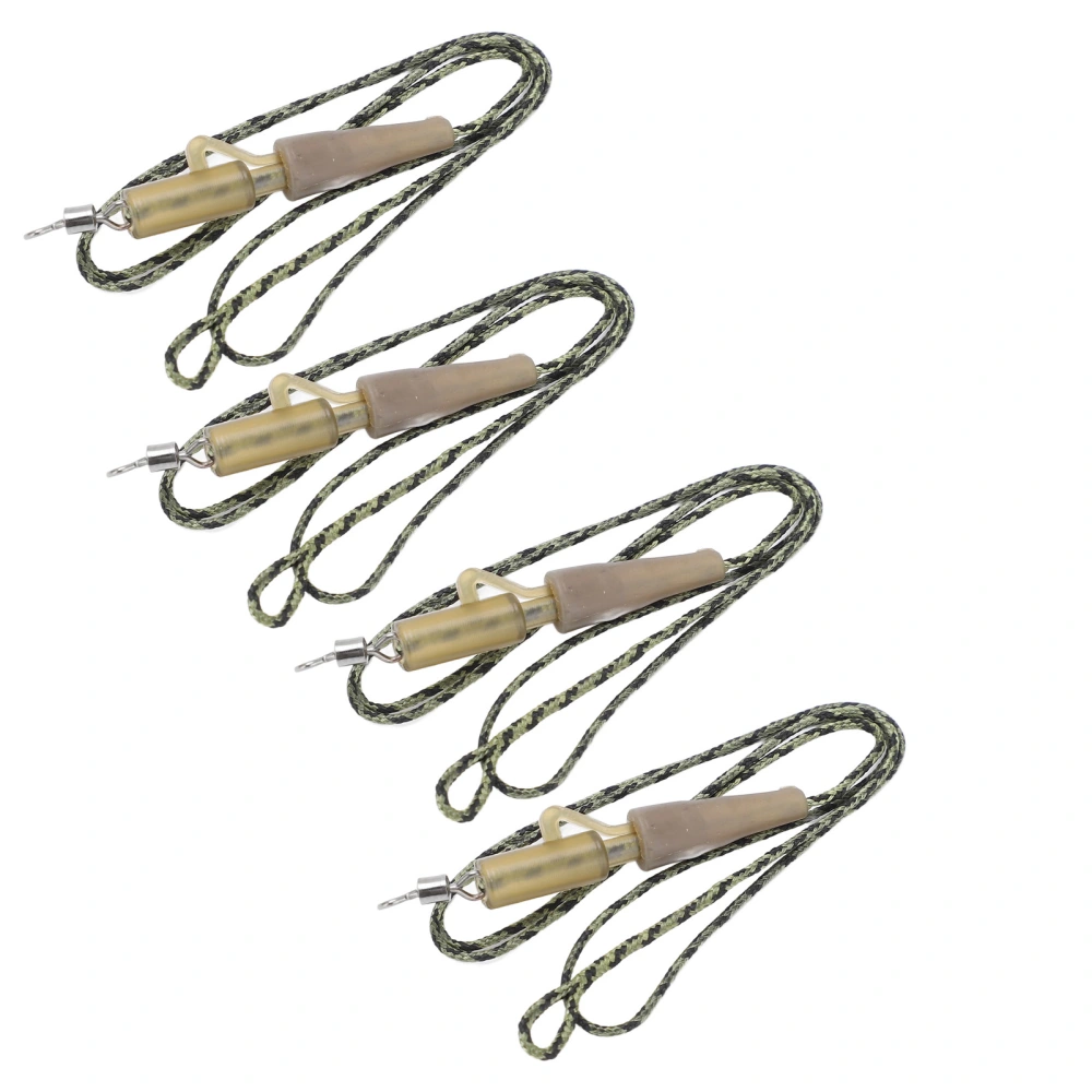 BuyWeek Fishing Tackle Leadcore Carp Leaders Replaceable Hybrid Camo Leadcore Leaders for FishingRUBBER CLIP Combination