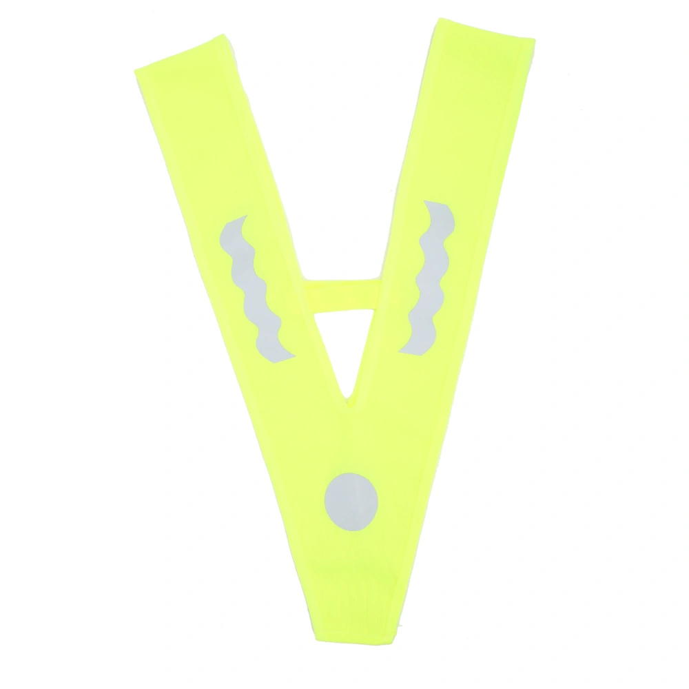 BuyWeek Reflective Vest Lightweight Edging Breathable Fabric Antislip Bars Polyester Night Safety Reflective Vest