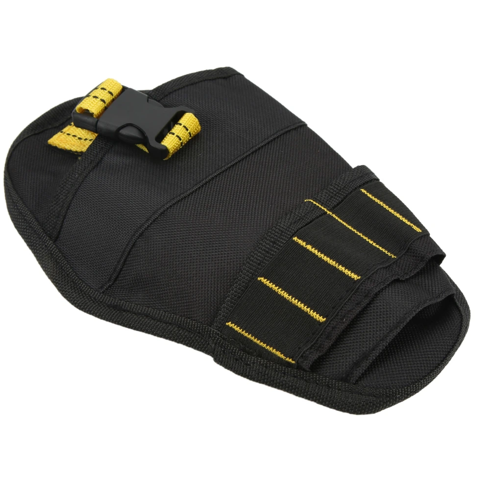 Drill Holder Holster Tool Storage Bag Belt Cordless Portable Wrist Bag for Electric Drill WrenchBlack