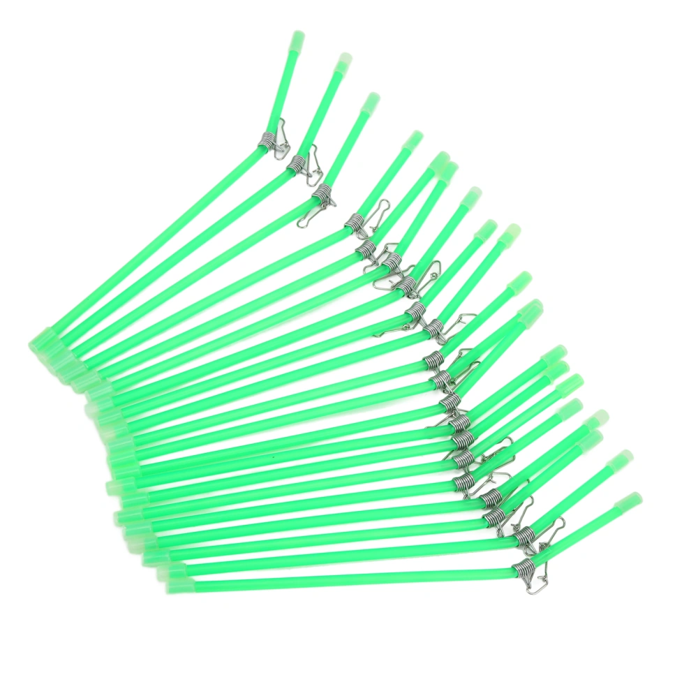 20Pcs Sea Fishing Anti Tangle Feeder Boom with Snaps Tube Balance Connector Fish TackleGreen Metal