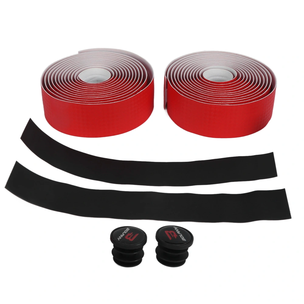 BOLANY Cycling Bicycle Handlebar Tape Ribbon EVA Breatheable Roadbike Handlebar WrapsRed