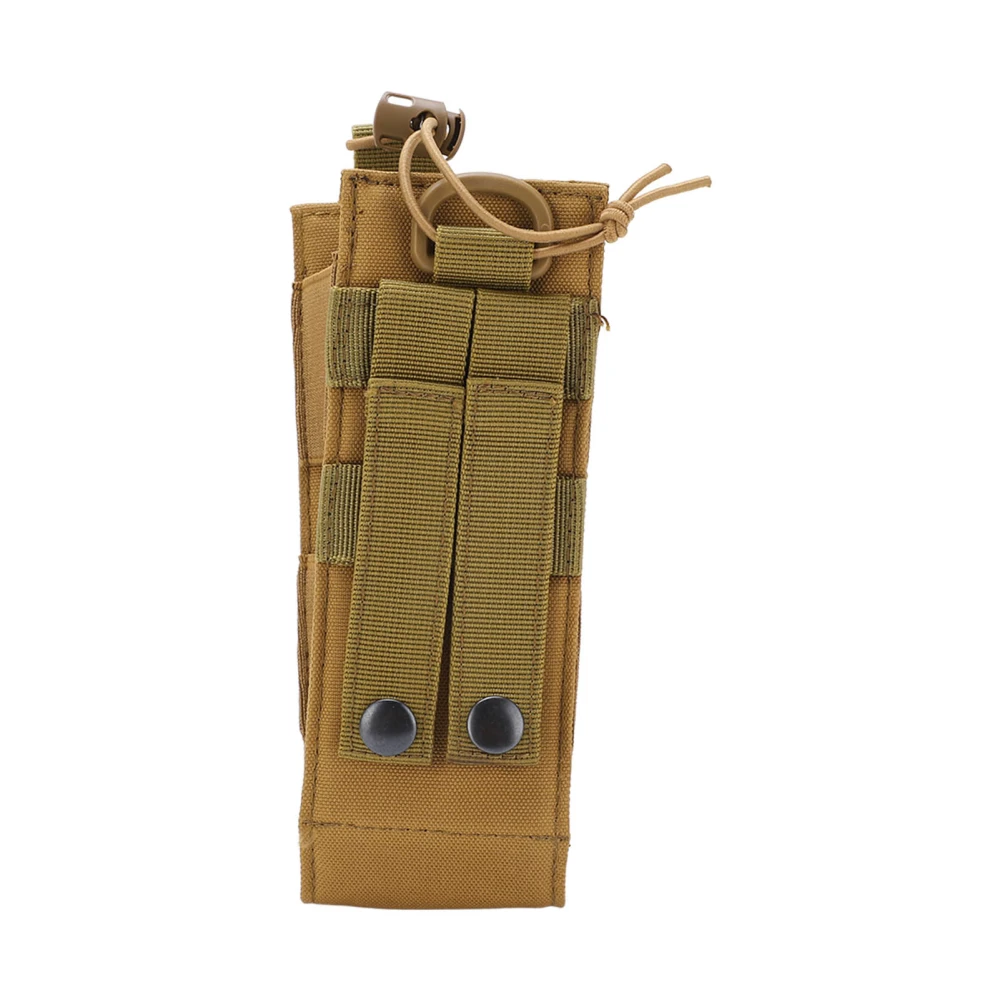 BuyWeek Outdoor Military Radio Magazine Pouch Pocket Oxford Cloth Durable Interphone Holster Waist BagTan