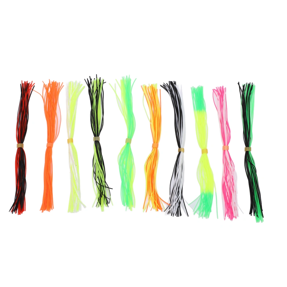 BuyWeek Fishing Jig Lures Skirts Non Toxic Silicone Fishing Skirts for DIY Bait Accessories