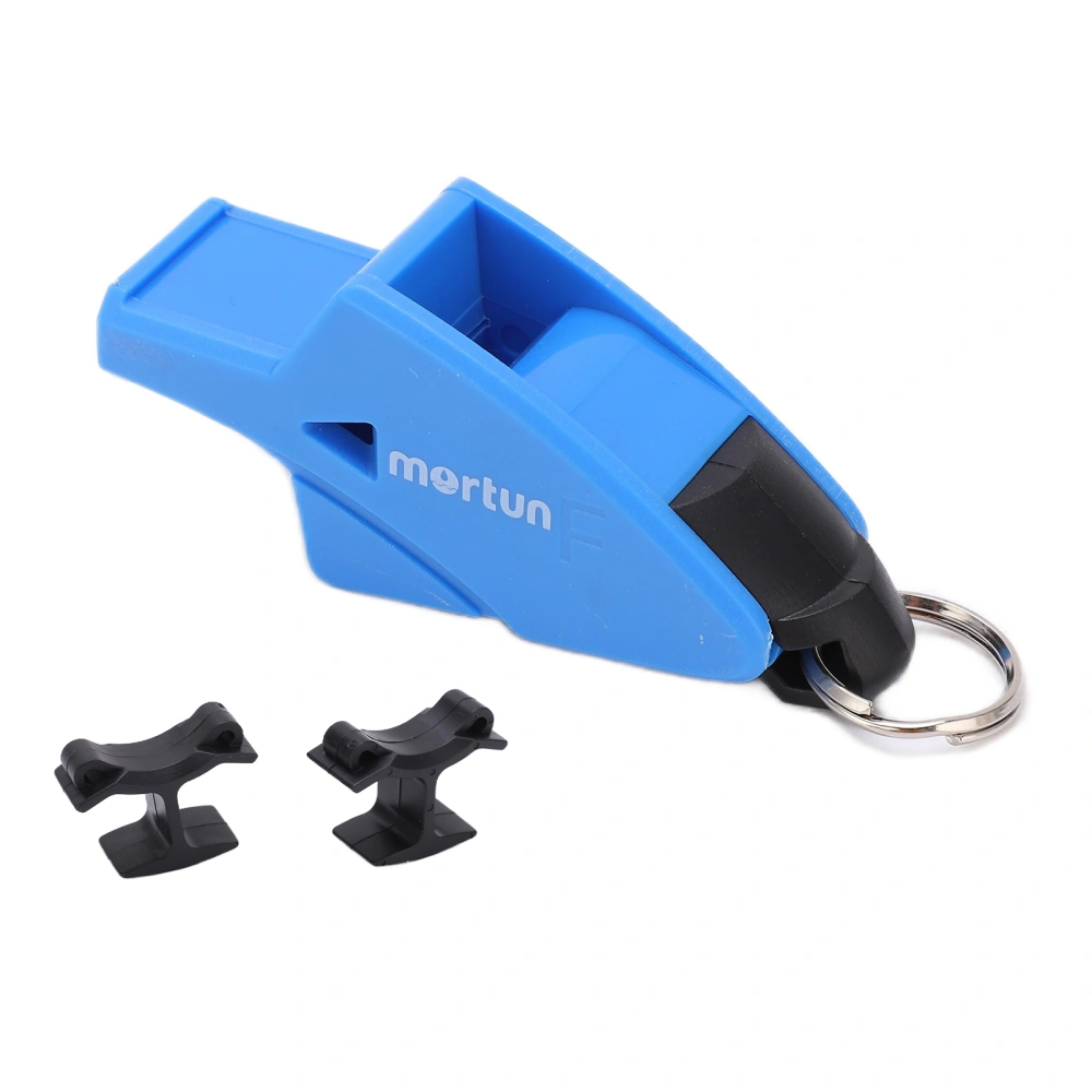 BuyWeek Sports Whistle Portable and Pratical Outdoor Whistle with 2 Finger Clips for Outdoors SportsBlue