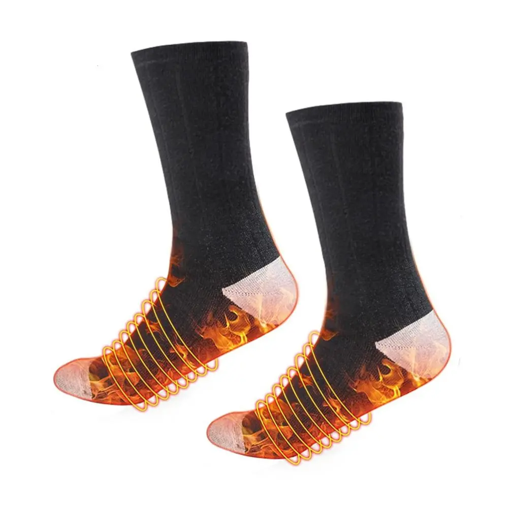 BuyWeek Heated Socks Washable Electric Heated Socks Winter Thermal Socks for Men Women Outdoors