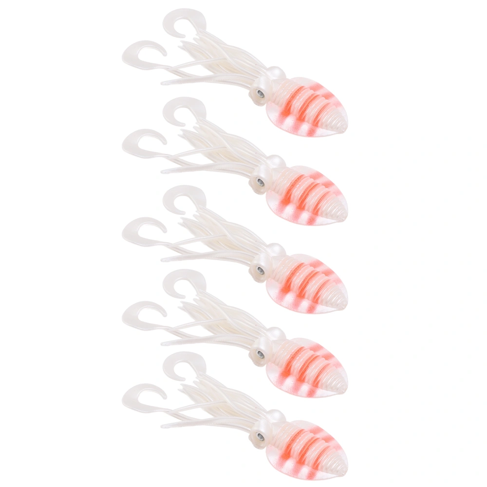 BuyWeek Octopus Lures Soft Luminous Octopus Lures Squid Skirt Bait for Saltwater Ocean Fishing Approx. 15cm / 5.9in