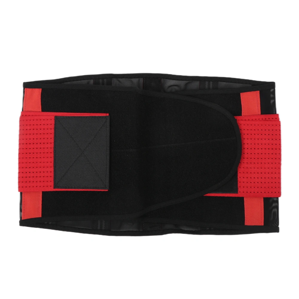 Lower Back Support Belt Adjustable and Breathable Back Brace Lumbar Support Belt M SizeRed