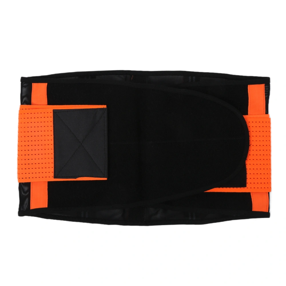 Lower Back Support Belt Adjustable and Breathable Back Brace Lumbar Support Belt M SizeOrange