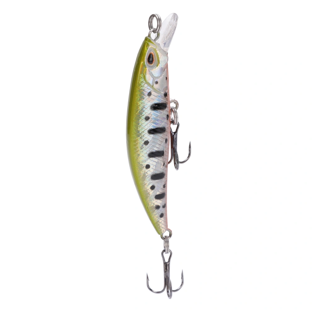 BuyWeek Fishing Lures 3D Vivid Eyes 6.8cm ABS Plastic Durable Natural Sturdy Minnow Lure for Seawater FreshwaterColor 8