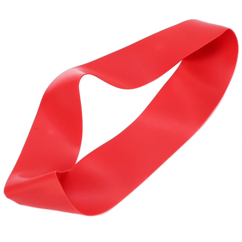 Resistance Band Durable Elastic Resilient Safe Ecofriendly Exercise Loop for Yoga Pilates Physical Therapy(Red )