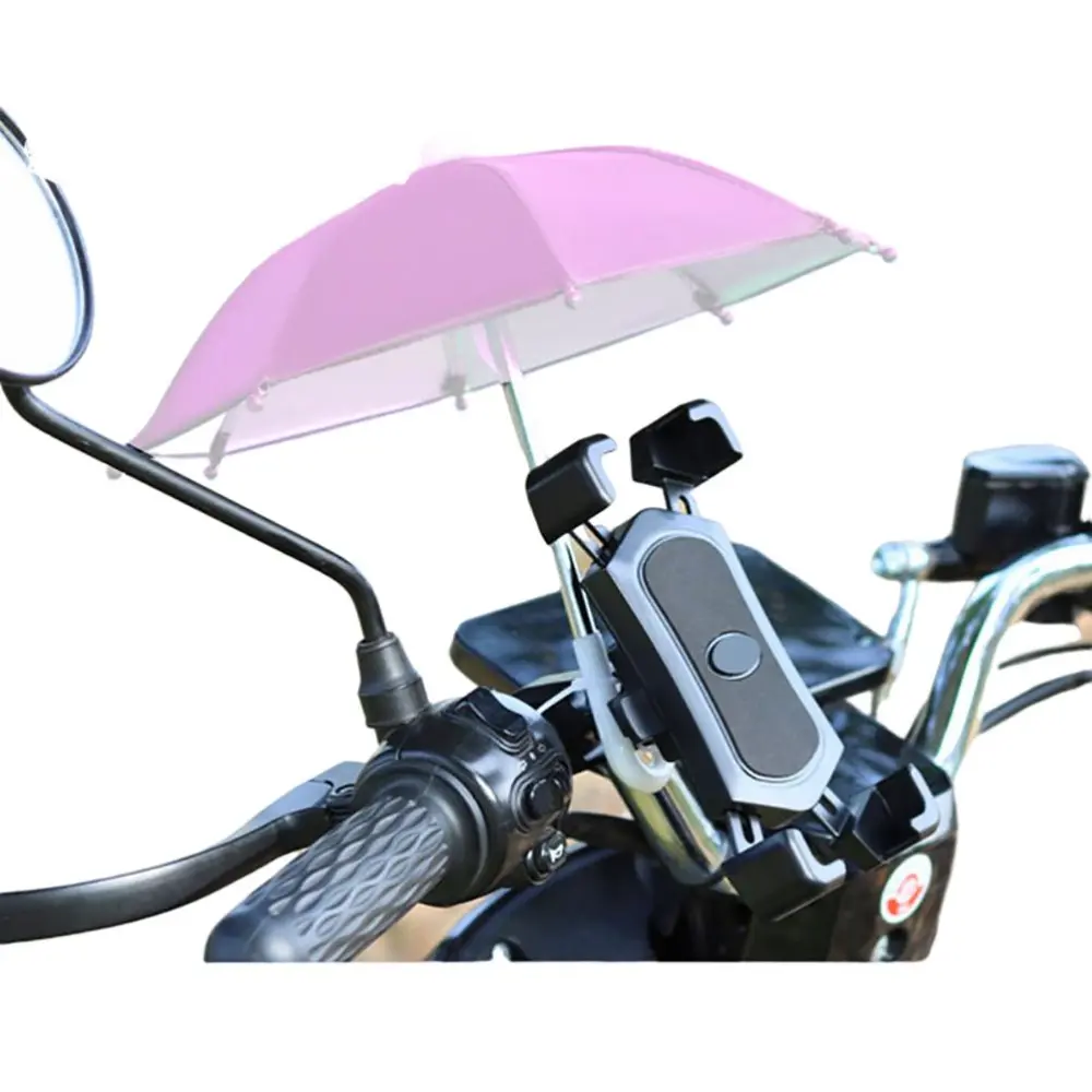 Phone Sunshade Phone Holder Umbrella Mini Parasol Toy Umbrella for Bike Mobile Phone Holder