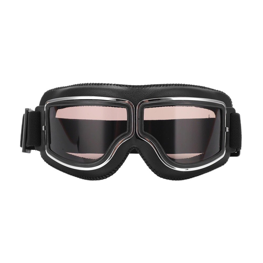 Wind Sand Protection Motorcycle Glasses Adjustable Tightness Outdoor Motocross GogglesBlack Tea