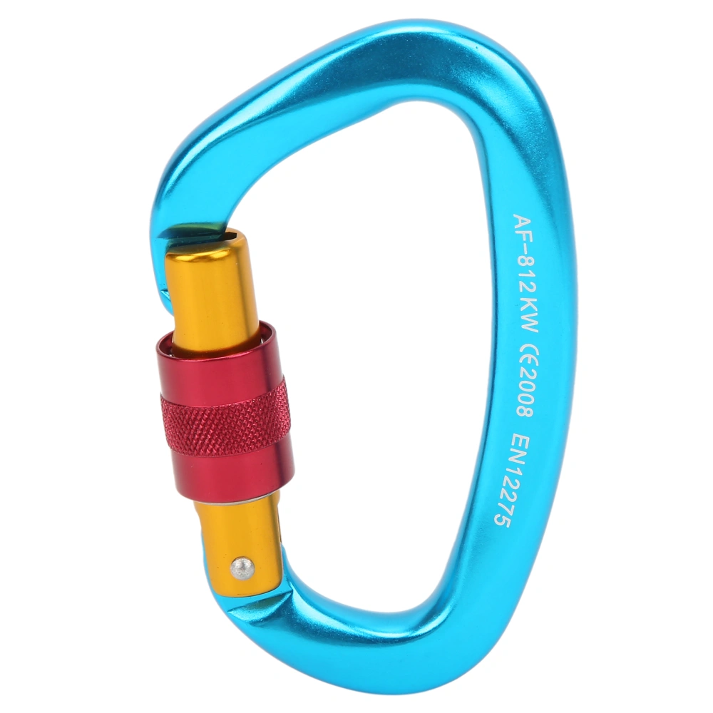 Climbing Carabiner Heavy Duty AntiSlip Design Durable Light Carabiner Clip Climbing for Camping Rock Climbing(Blue )