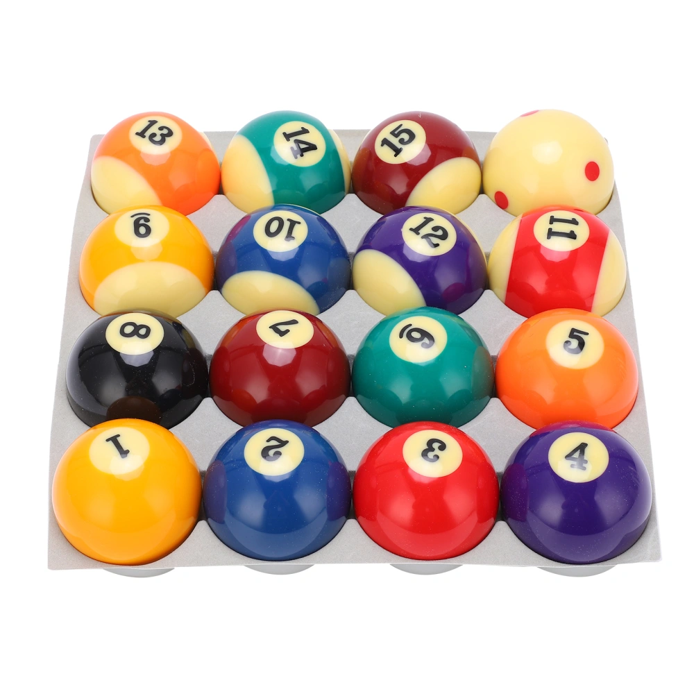 57.2mm American Standard Billiard Ball Set Professional Resin Small Pool Cue Ball Full Set