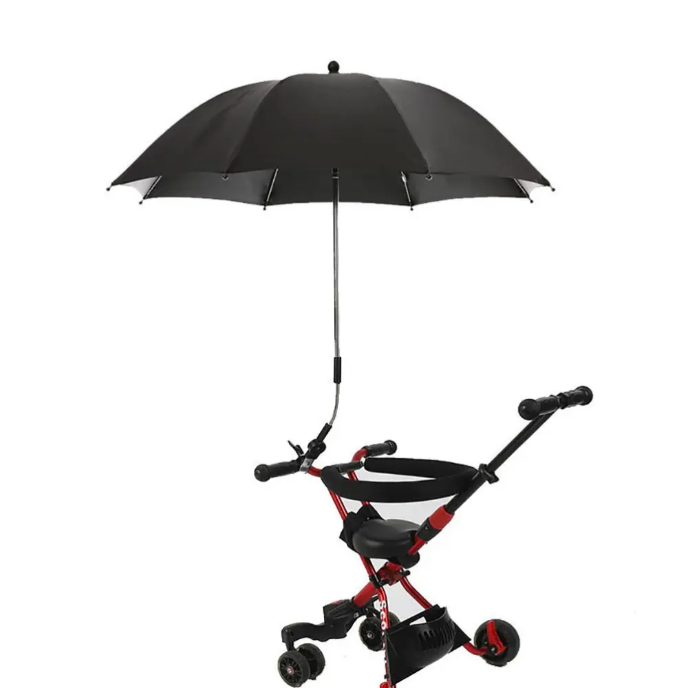 Pram Parasol with Clamp Umbrella with Adjustable Clip on UV Protection Umbrella for Wheelchair Users Chair for Children