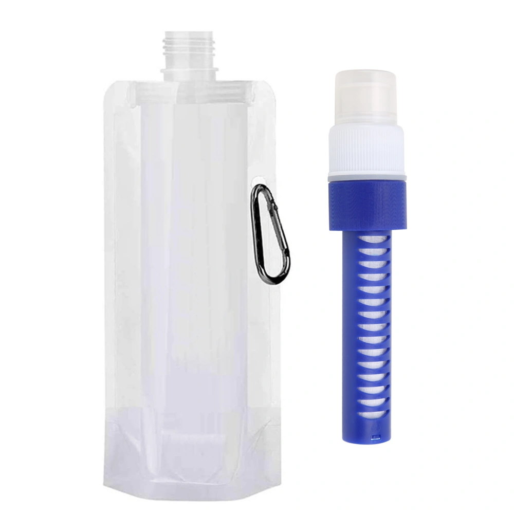 Portable Water Purifier Bag Camping Collapsible Water Filter Outdoor Survival Tool