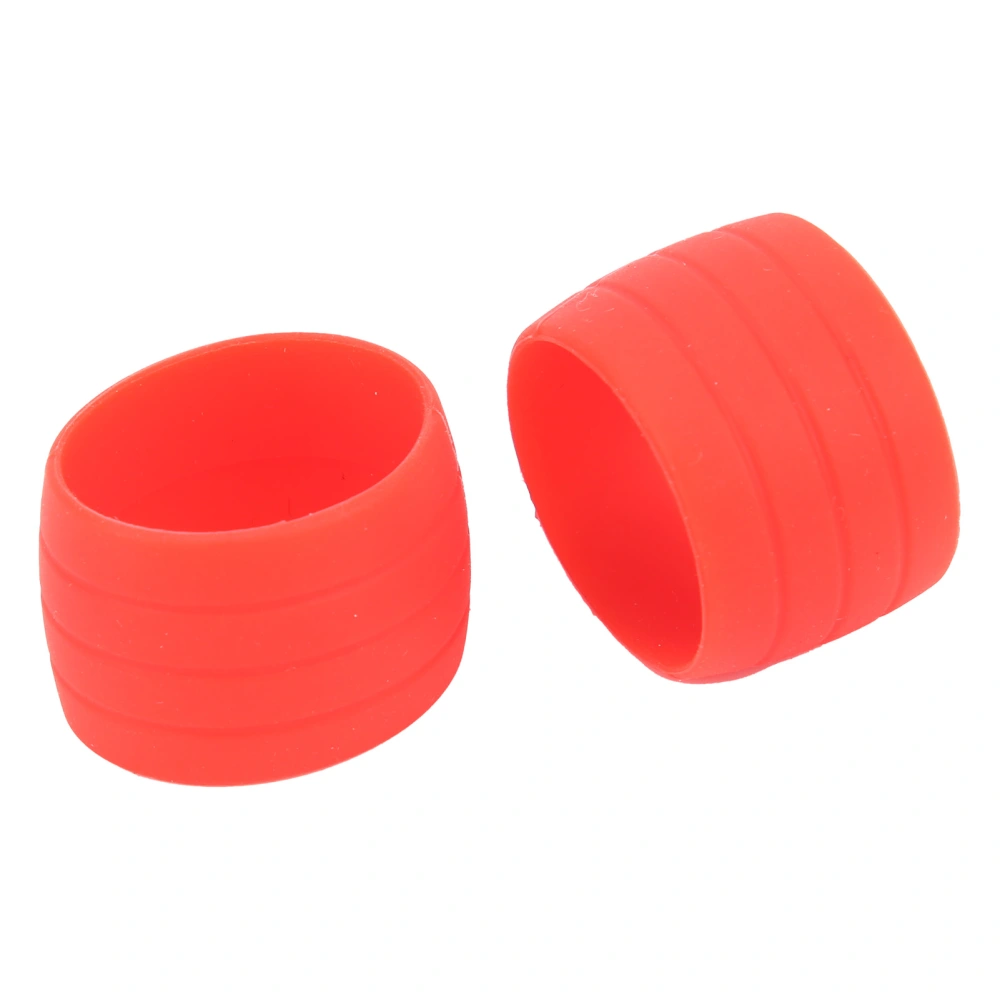 Bike Silicone Elastic Strap Fixing Ring Tape Plug Bike Handlebar Fixing Belt Ring SleeveRed