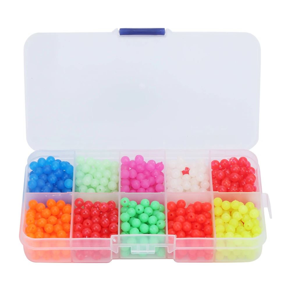 1000pcs/box Fishing Luminous Stopper Beads Colorful Block Beans Set Fishing AccessoriesStopper Beads Set A