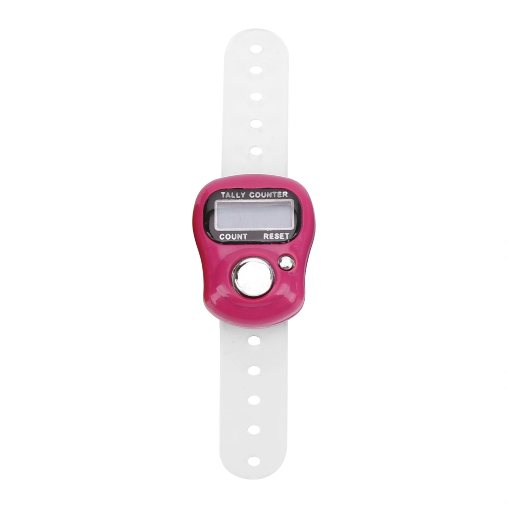 Electric Finger Counter with Resettable 5 Digit LCD Hand Tally Counter for Praying and WalkingPink