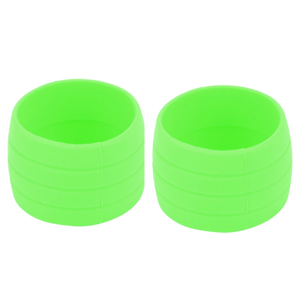 Bike Silicone Elastic Strap Fixing Ring AntiSkip Plugs Strap Loops for Road Bike Bar Tape(Green )