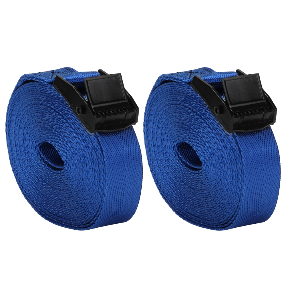 2Pcs Lashing Straps Navy Blue Heavy Duty Tie Down Strapping Bands with Zinc Alloy Buckles5 Meters