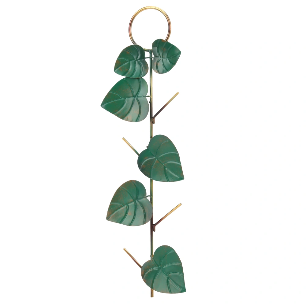 45cm Bird Feeder Outdoors Portable Hummingbird Feeding Hanging Type Green Leaves Yard Decoration