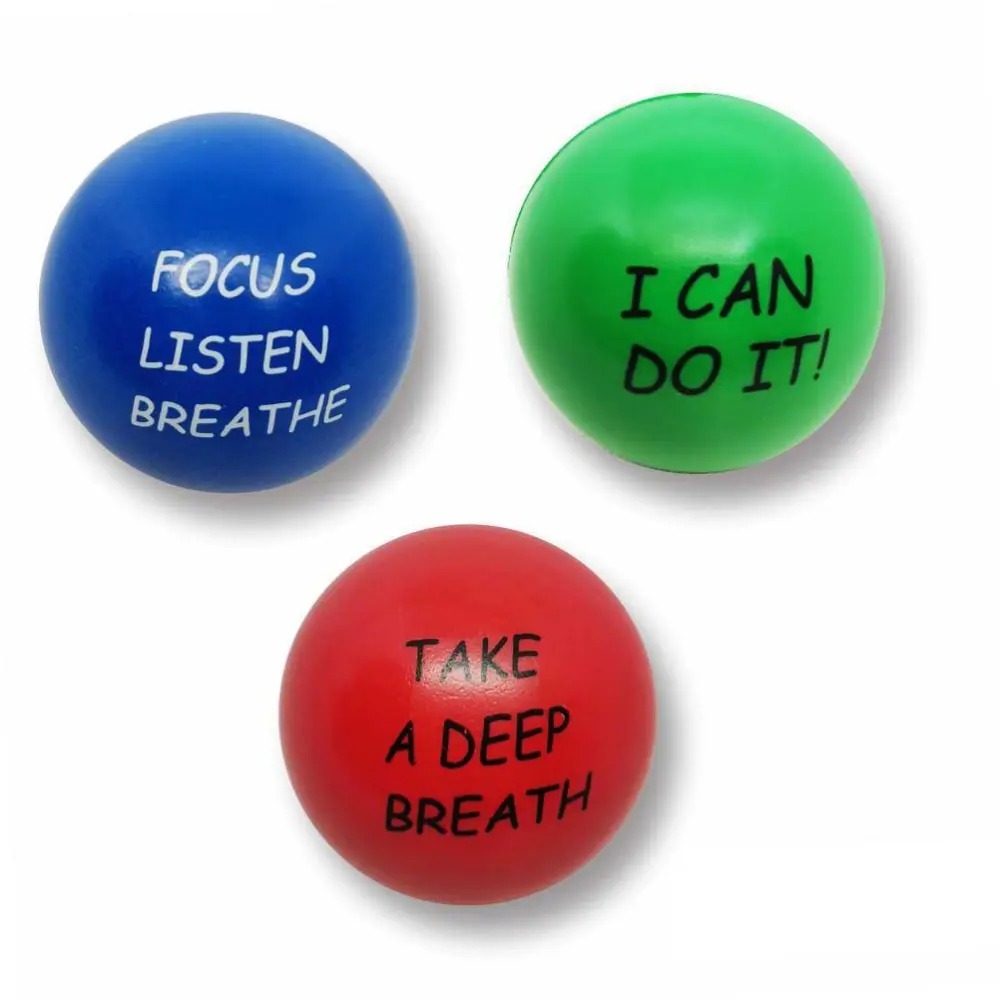 Stress Balls Decompressing Ball with Motivational Quotes Hand Exercise Balls Fidget Toys for Kids and Adult to Relieving Anxiety and Stress