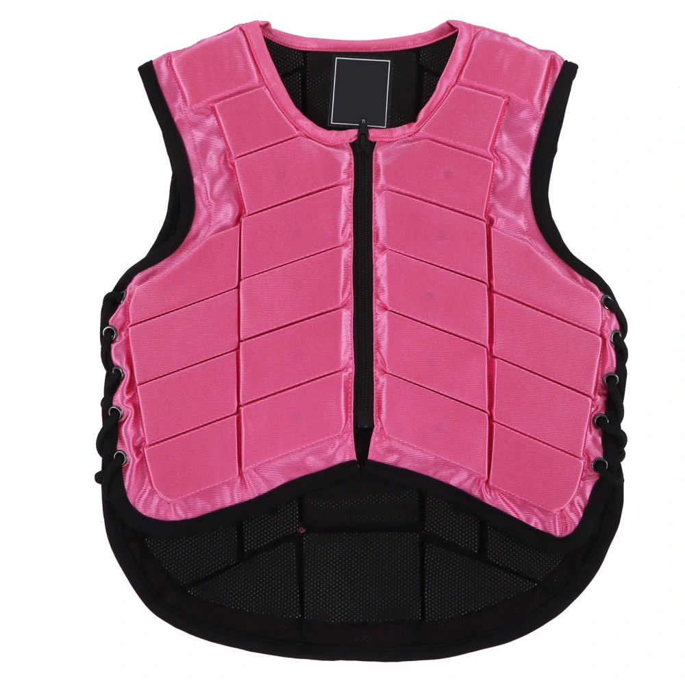 Kids Equestrian Vest Foam Padded Safety Horse Riding Protective Gear Body Protector PinkCL