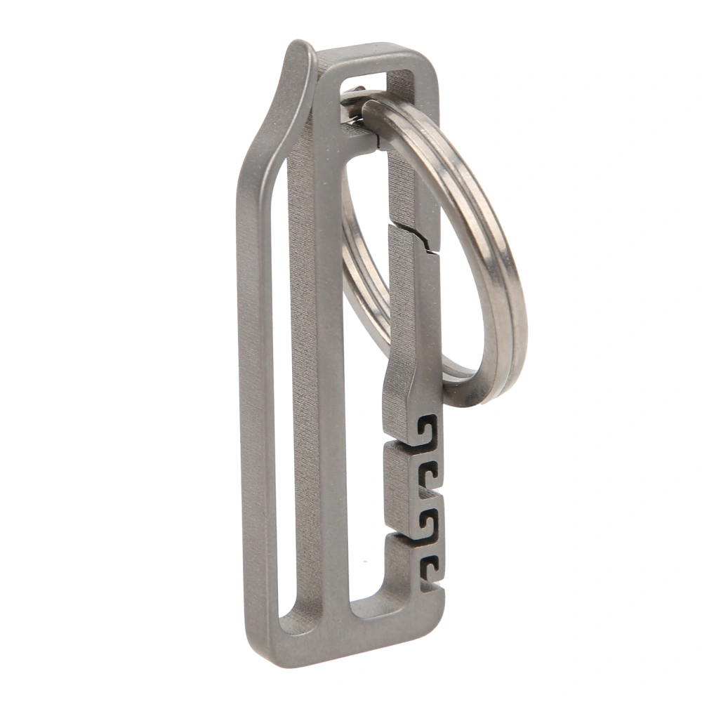 Titanium Alloy Belt Hang Buckle Durable Key Chain Waist Hanging Ring Key HolderInsert Buckle