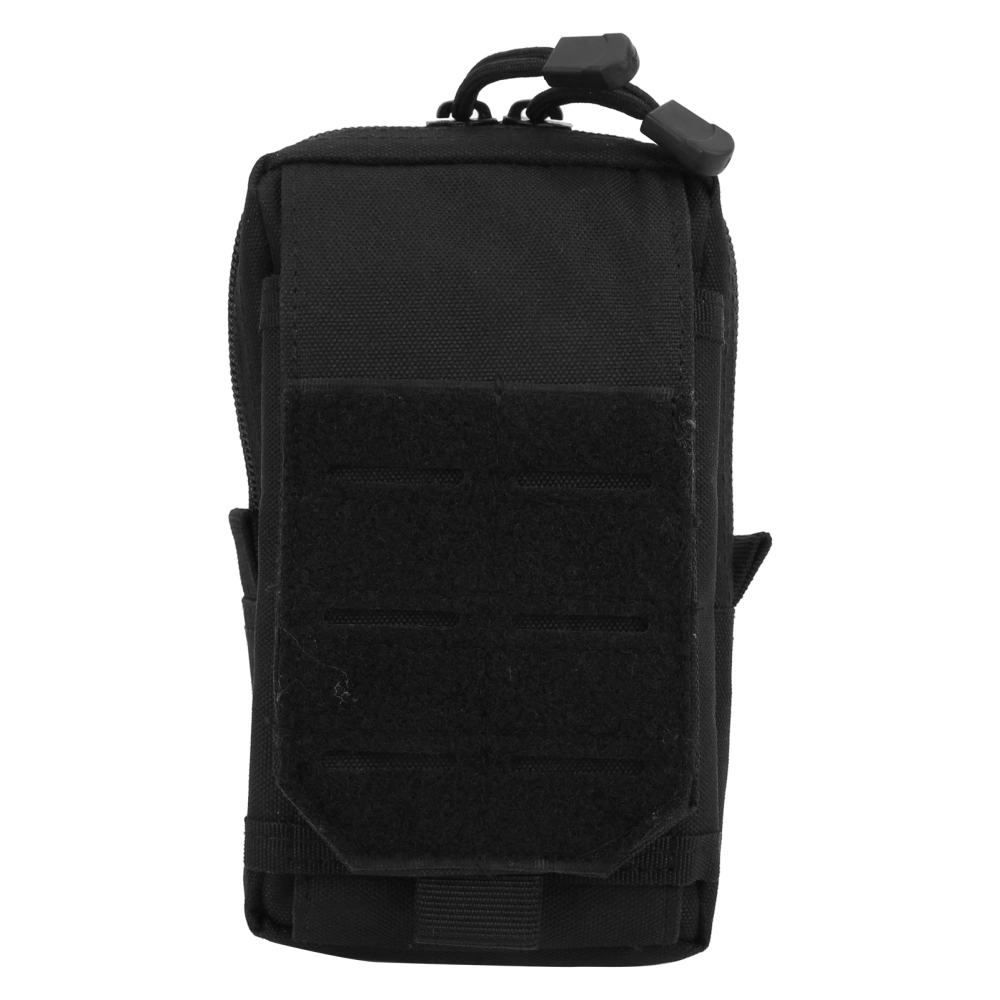 Military Mobile Phone Pouch Cell Phone Utility Waist Bag with Card Slot EDC Men Vest PackBlack