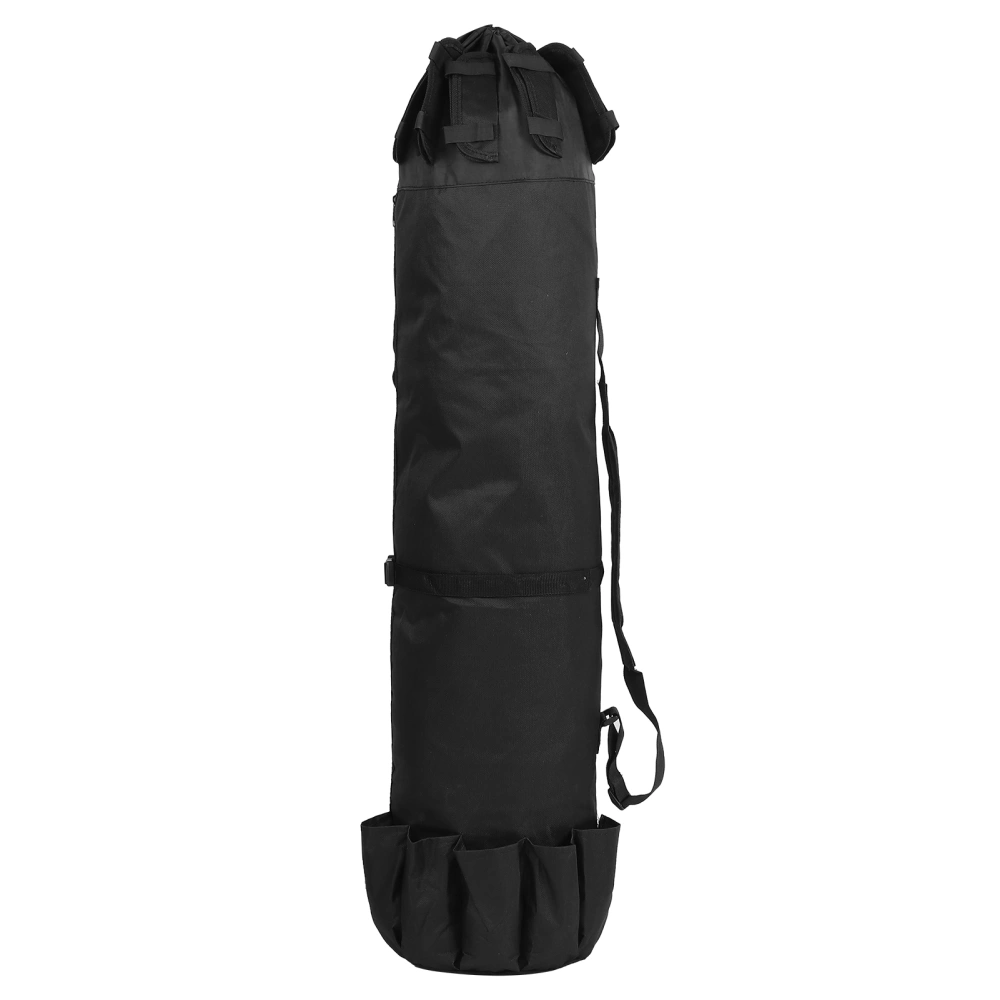 Portable Multifunction Fishing Rod Bag Case Foldable Fishing Tackle Tool Storage BagBlack