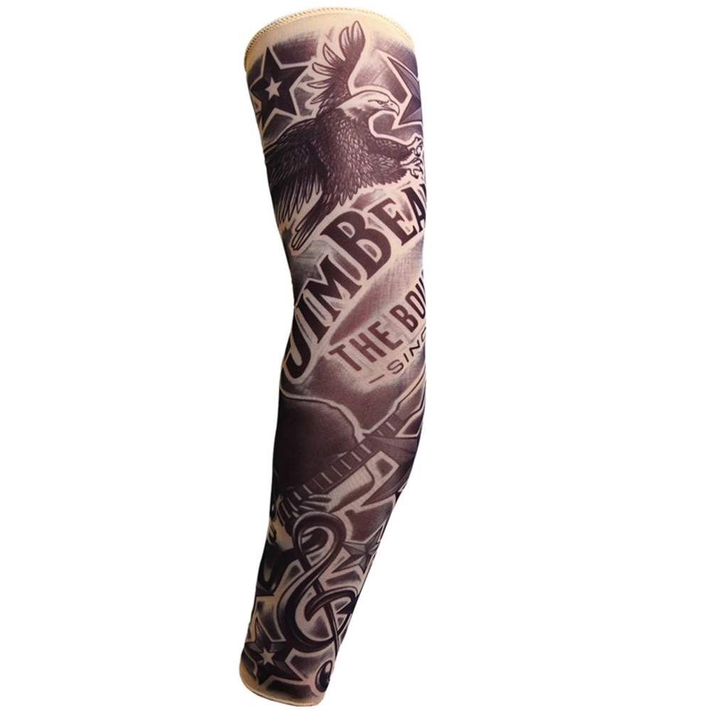 1 Pcs UV Protection Temporary Tattoo Print Sleeves Arm Warmer Outdoor Temporary Fake Tattoo Arm Sleeve