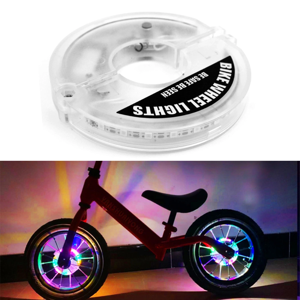 Smart Light Sensitive Bike Wheel Lights USB Rechargeable Wheel Spoke Lights