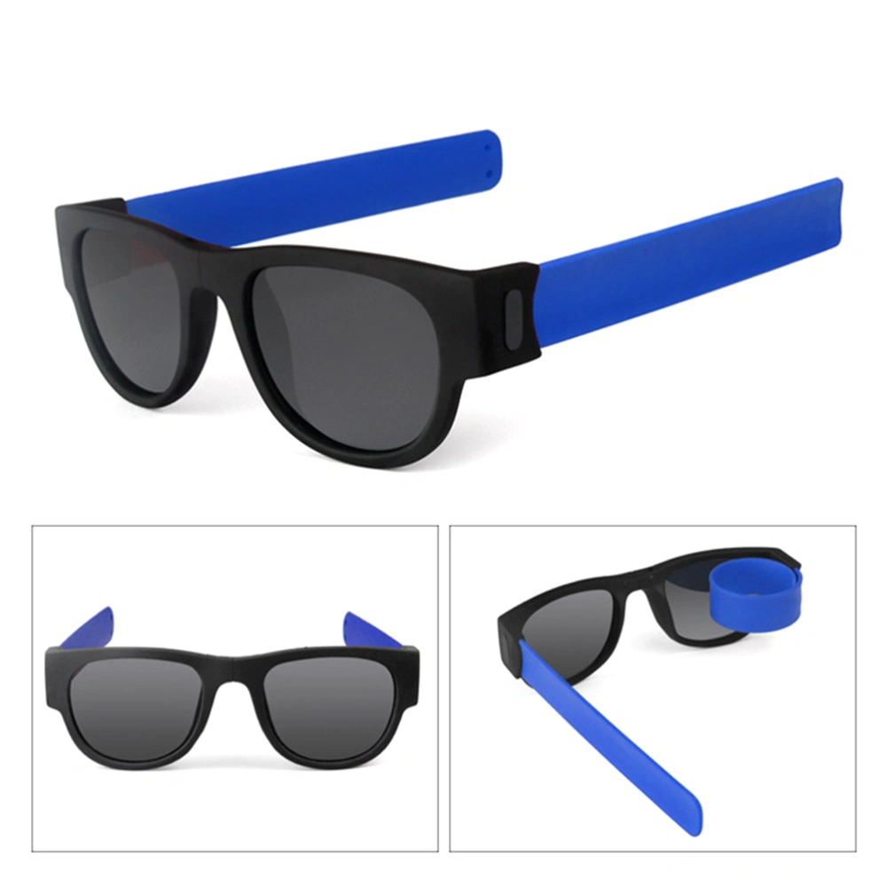 BuyWeek Foldable Polarized Slap Sunglasses Fashion Outdoor Sport Beach Wrist Sunglasses