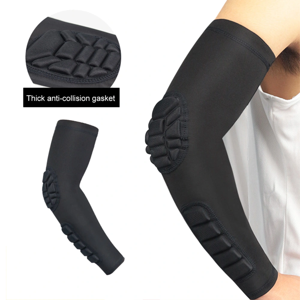 BuyWeek Elbow Sleeve Padded Compressed Arm Forearm Guard Sports Shooter Sleeves Protective Pads Support for Football Basketball Volleyball