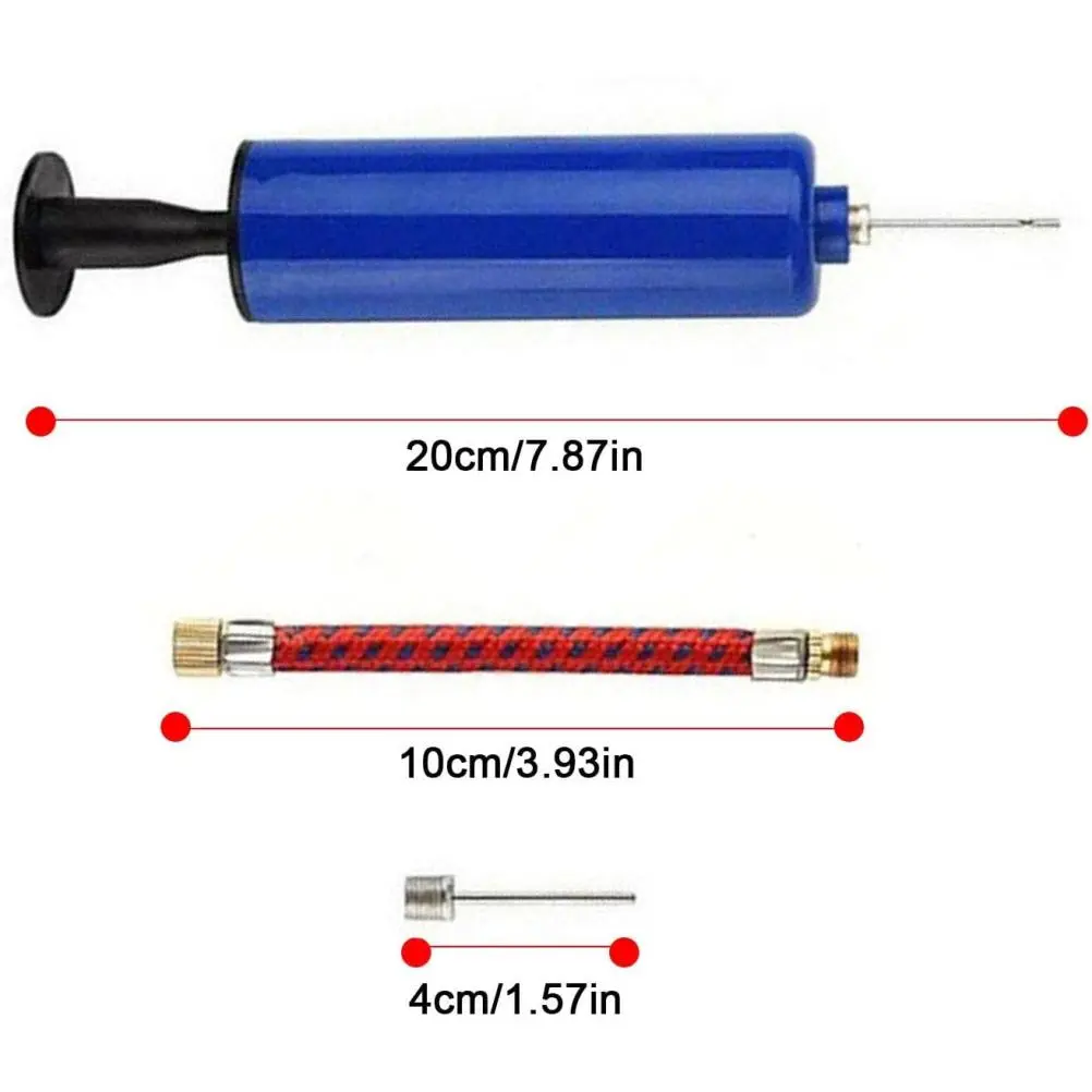 10 pcs/set Inflator Ball Pump with 7 Pcs Needles and 1 Pcs Valve Adapter 1 Pcs Air Hose for Sport Football Basketball Volleyball Rugby