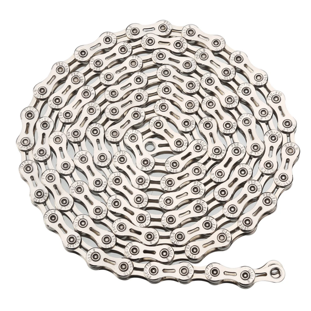 10 Speed Hollow Bike Chain 116L Chains for Road Mountain Bike