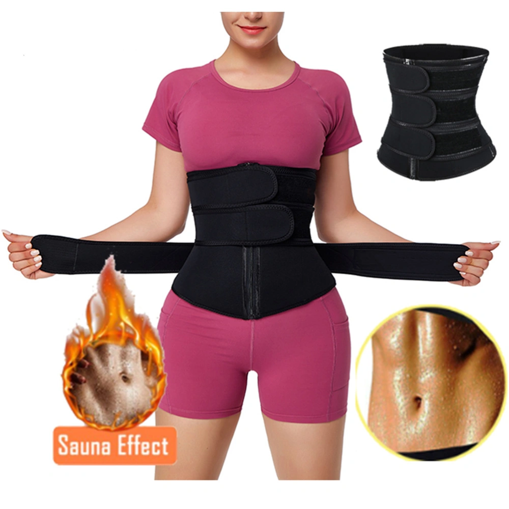 Adjustable Neoprene Sauna Waist Trainer Corset Sweat Belt for Women Weight Loss Workout Fitness