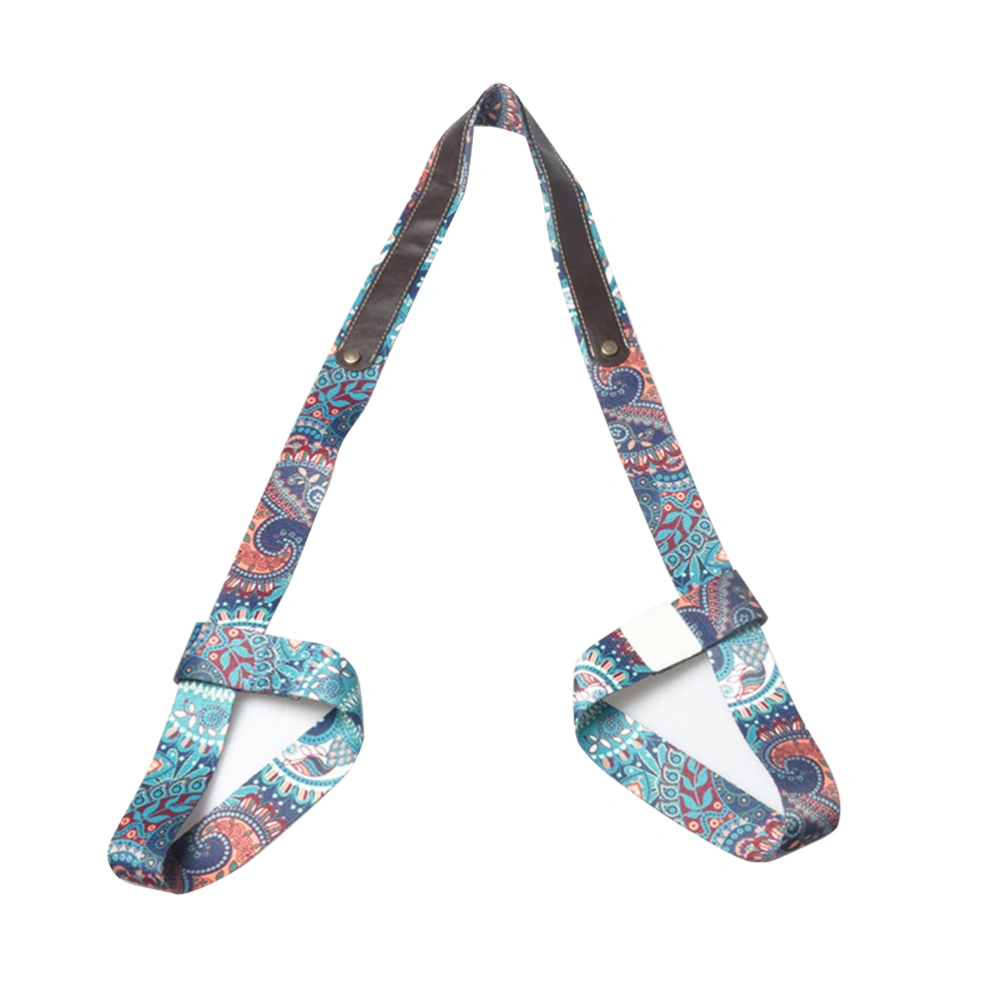 Yoga Mat Strap Printed Stretch Fitness Sling Belt Yoga Mat Carrier Holder Strap