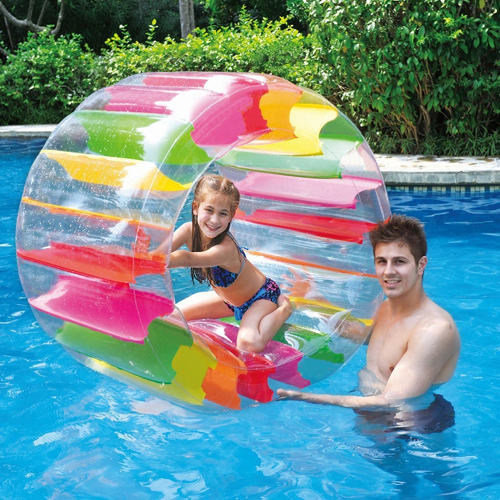 Summer Inflatable Water Wheel Simming Pool Water Wheel Hamster Wheel Water Toy Water Roller Roller Float