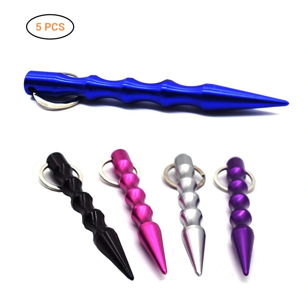 BuyWeek Different Colors Aluminum Self Defence Key Chain Gift for Women